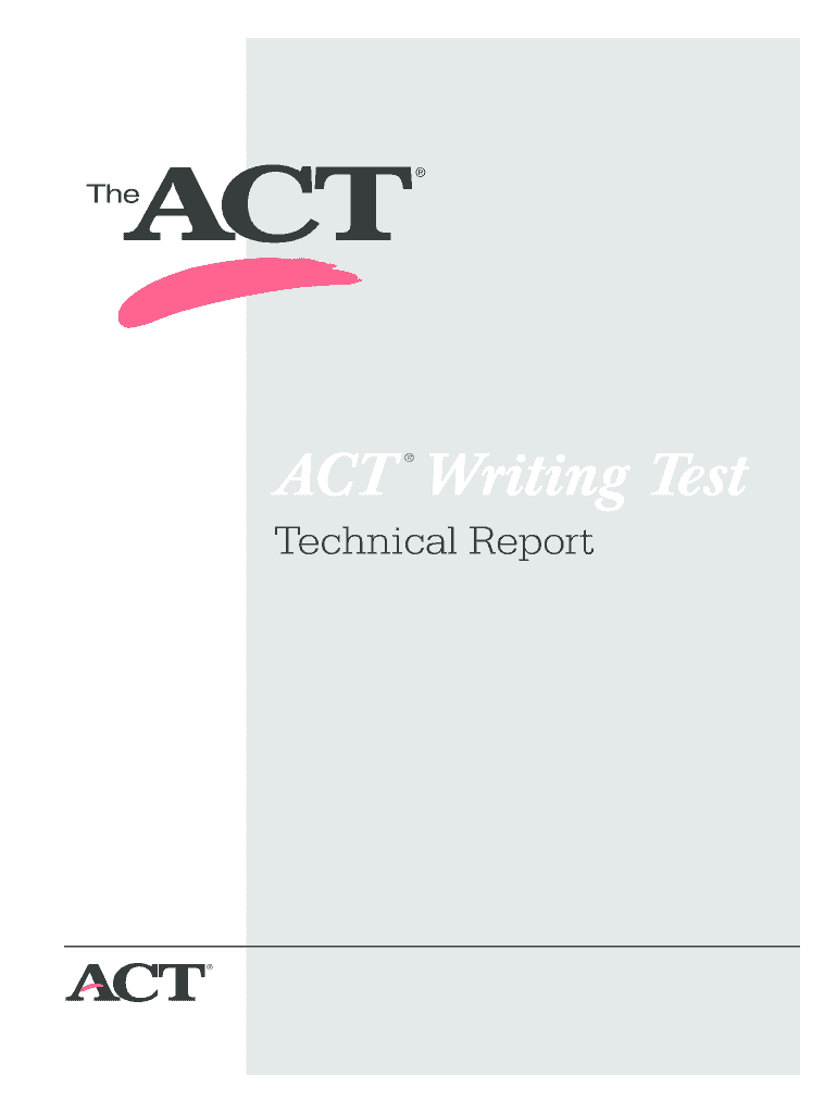 Fillable Online ACT Writing Test Fax Email Print - pdfFiller