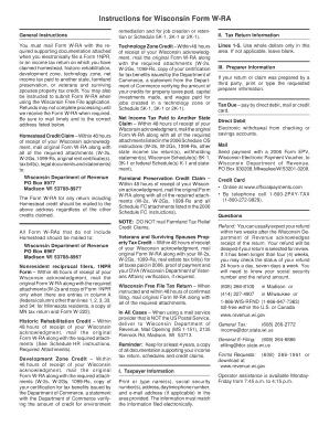 Fillable Online 2006 I-041 Wisconsin Form W-RA, Required Attachments ...
