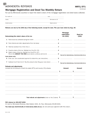 Mortgage deed example uk - MRT1/DT1, Mortgage Registration and Deed Tax Monthly Return