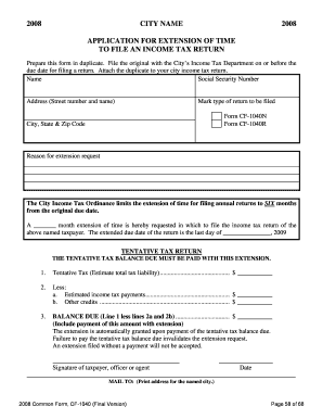 TO FILE AN INCOME TAX RETURN