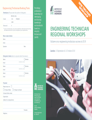 ENGINEERING TECHNICIAN REGIONAL WORKSHOPS - theihe