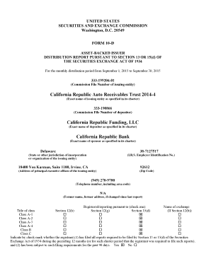 Livestock bill of sale alberta - FORM 10-D September 1-30 2015 CRART 2014-4 - California ...