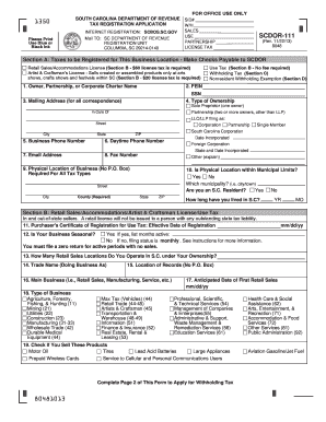 Fillable Online TAX REGISTRATION APPLICATION Fax Email Print - pdfFiller