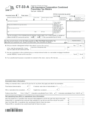 Form CT-33-A