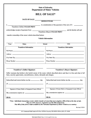 Bill of sale template wyoming - Download PDF File - GetForms