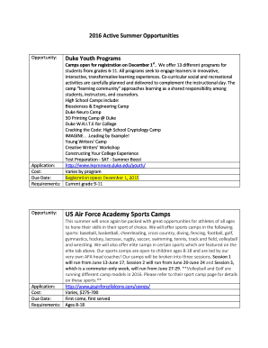 usafa sports camps