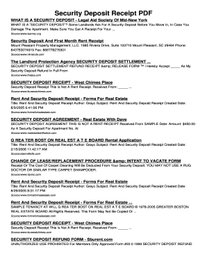 Application for release of security deposit - Security Deposit Receipt PDF. Security Deposit Receipt - jumpvi calibe
