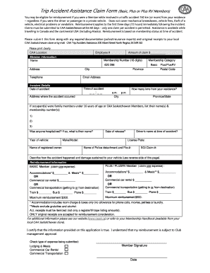 Trip Accident Assistance Claim Form (Basic, Plus or Plus ... - files caask