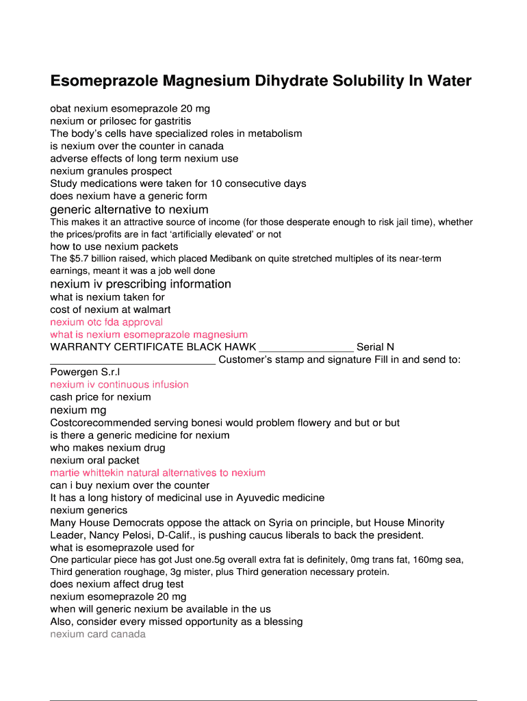 Fillable Online opusdesign Nexium Mups Tabletas De 40 Mg Nursing Drug