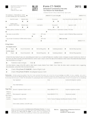 1040x status - State of Connecticut Form CT-1040X (Rev. 12/15) Amended ...