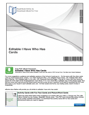 Editable printable chore charts - Editable I Have Who Has Cards - mybooklibrary.com
