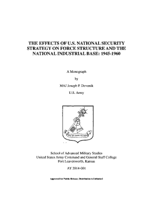 Army command structure - THE EFFECTS OF U.S. NATIONAL SECURITY STRATEGY ON FORCE ... - dtic