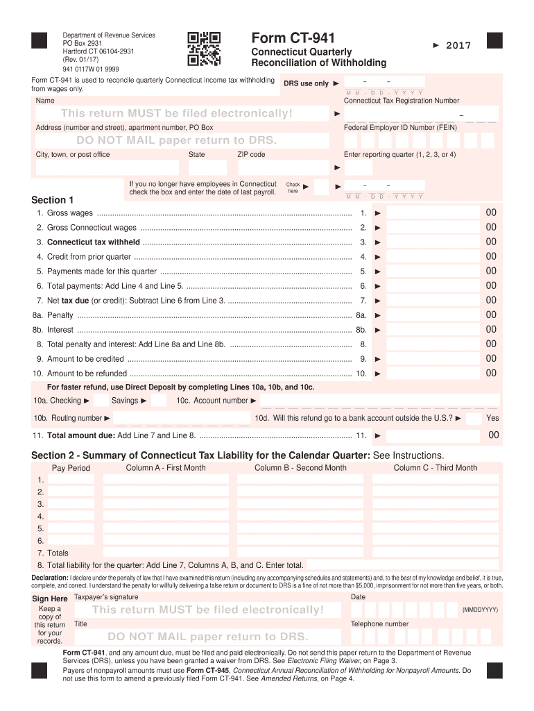 ct 941 Preview on Page 1