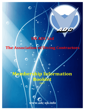 UK ADC Ltd The Association of Diving Contractors