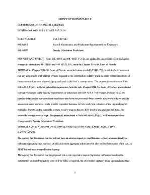 Proposed Rules 69L-6.015 and 69L-6.027 - Florida Department of ...