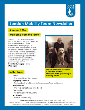 London Mobility Team Newsletter - guidedogs.org.uk