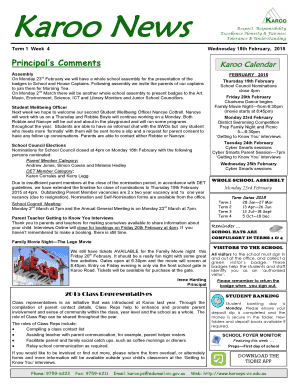 Retreat proposal template - Principal's Comments Principal's Comments - Karoo Primary School - karoops vic edu