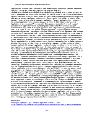 fillable online ifege passport application form op 5 pdf op 5 form