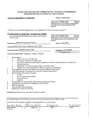 MARYLAND POLICE AND CORRECTIONAL TRAINING COMMISSIONS