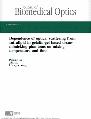 Dependence of optical scattering from Intralipid in gelatin-gel based - oilab seas wustl