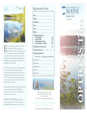 Printable Flyer & Registration Form (PDF) - University of Maine - umaine