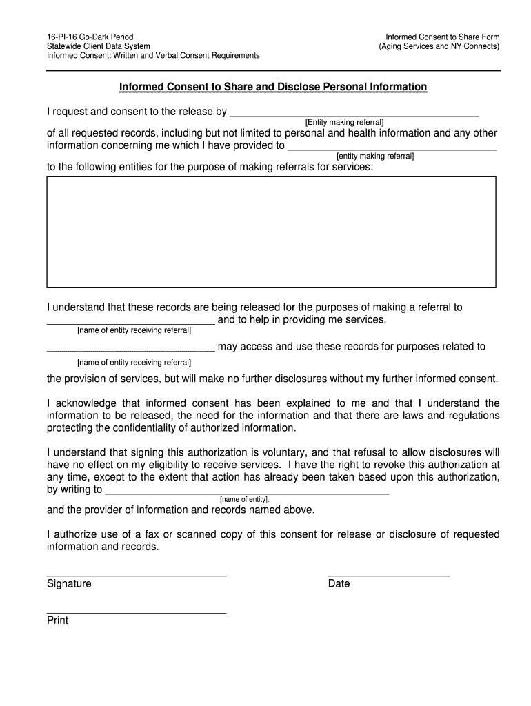  Consent To Share Personal Information Template Fill Out Sign Online 