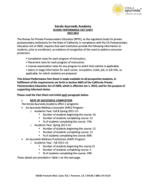 Kerala Ayurveda Academy Performance Fact Sheet. Kerala Ayurveda Academy Performance Fact Sheet - bppe ca