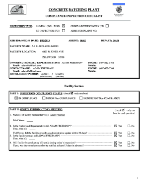 INSPECTION TYPE: - arm-permit2k dep state fl