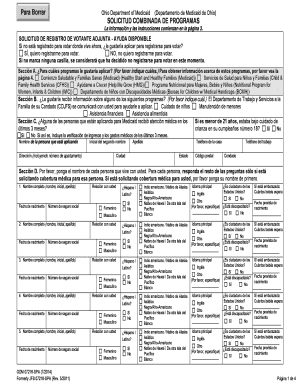 Fillable Online odh ohio Ohio Department of Medicaid de Ohio) SOLICITUD ...