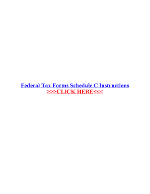 Fillable Online Federal Tax Forms Schedule C Instructions Fax Email ...