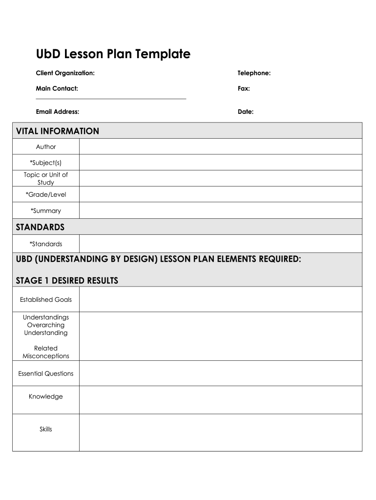 Lesson Plan Template Word Document For Your Needs