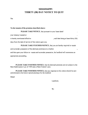 notice to quit and vacate premises letter edit fill