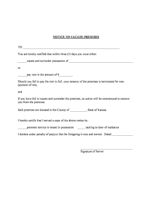 fillable online download kansas eviction notice forms