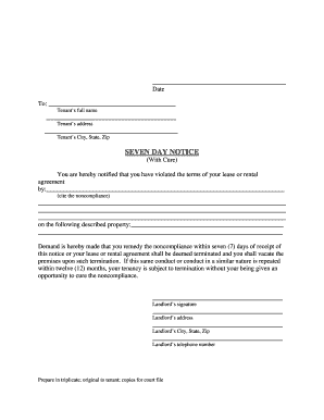 eviction notice form pdf