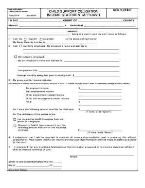 United nation vacation form - Free Alabama Child Support Obligation Income Statement Form ...