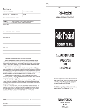 Pollo Tropical Application fillable your home buying packet fax email print Pollo Tropical Application fillable your home buying packet fax email print