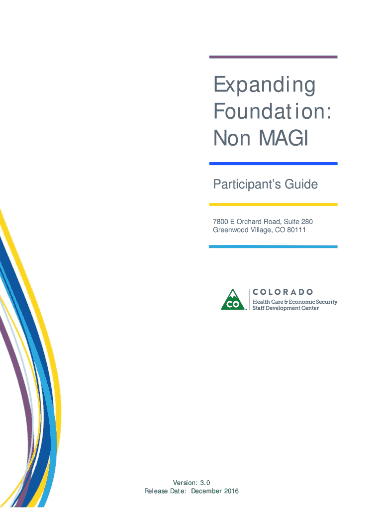 Expanding Foundation: Non MAGI - traincolorado Preview on Page 1