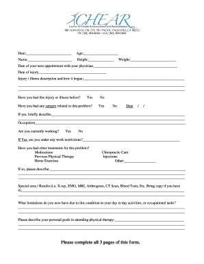 Fillable Online Please complete all 3 pages of this form. Fax Email ...