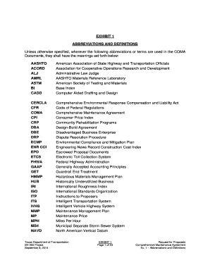 SH 360 Project - Request for Proposal. Exhibit 1 - 15 - ftp dot state tx