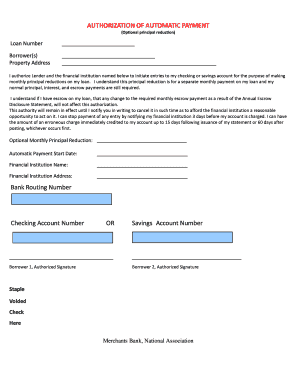 fillable online ach form for additional principal payment additional principal payment