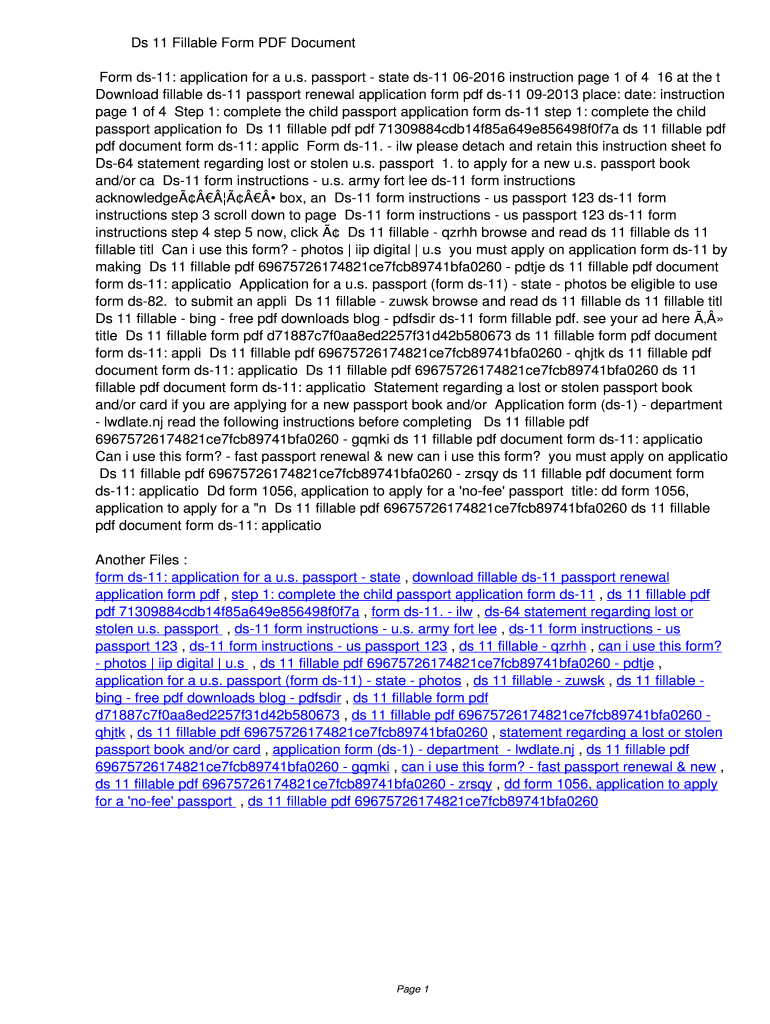 Fillable online fekdq ds 11 fillable form pdf