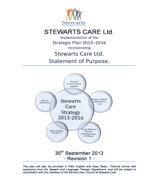 Incorporating Stewarts Care Ltd. Statement of Purpose. - stewartscare