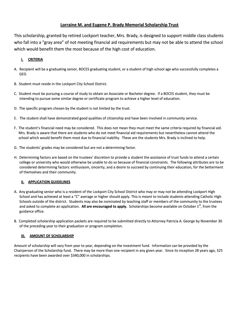 brady memorial Preview on Page 1
