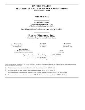 Fillable Online Form 8-K Amendment Fax Email Print - pdfFiller