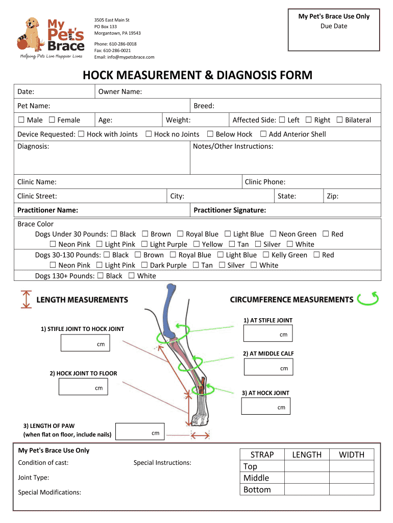 Fillable Online Email info HOCK MEASUREMENT