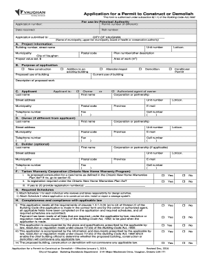 Building Permit Application Requirements - vaughan.ca