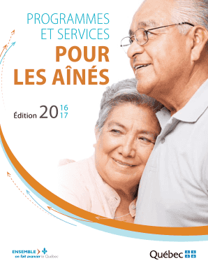 Programmes et services pour les a n s - Services Qu bec Citoyens