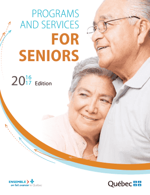 PROGRAMS AND SERVICES FOR SENIORS - Services Qu bec