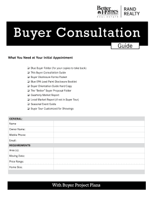 Buyer Consultation - randcenter.com