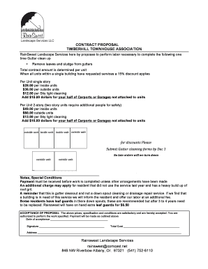 CONTRACT PROPOSAL TIMBERHILL TOWNHOUSE ASSOCIATION - thta.org